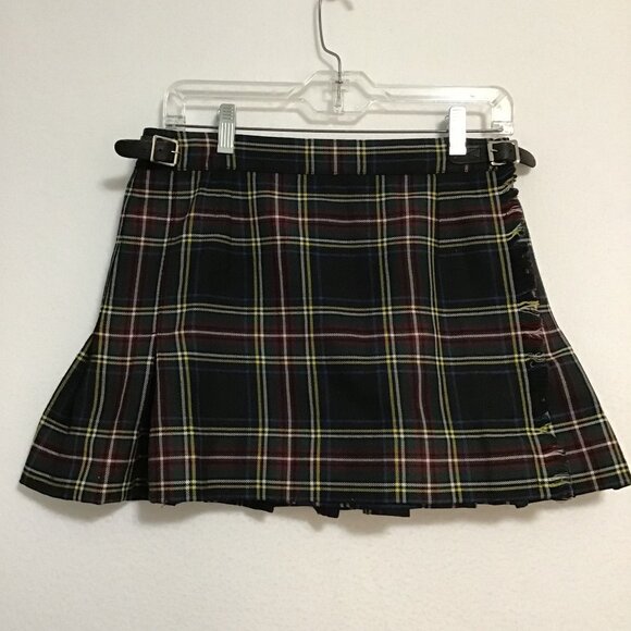 Vintage R.J. McCarthy Black/Multicolour Plaid Kilt Size S - Picture 6 of 14